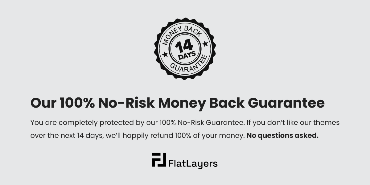 FlatLayers Money Back Guarantee