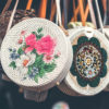 Round Handmade Clutch Bag